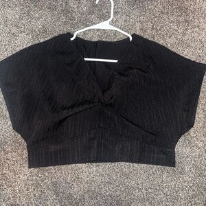 SHEIN Black Crop Top